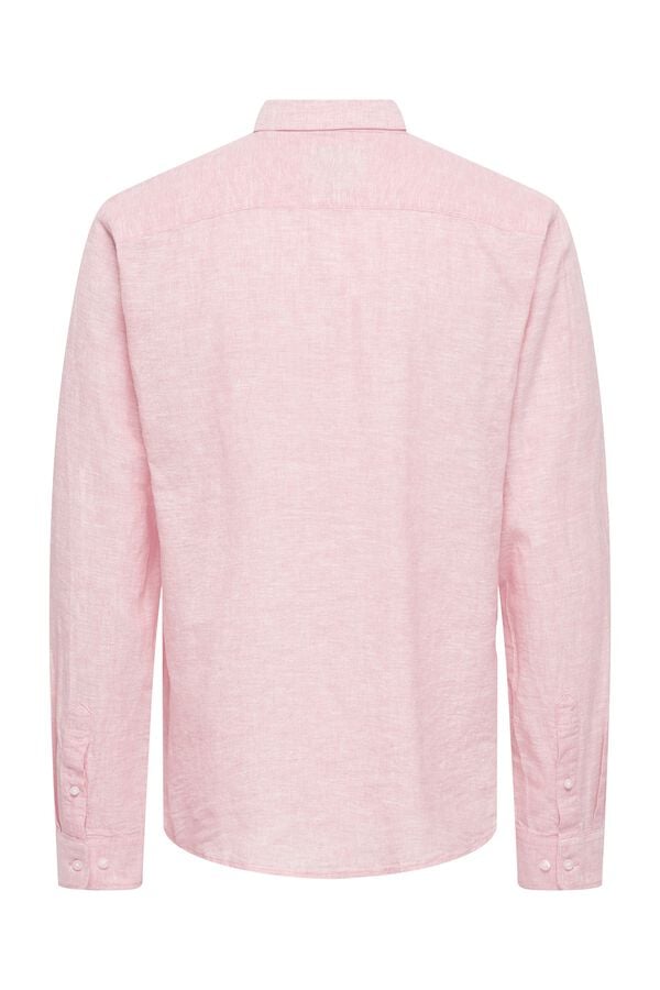 Only & Sons Camisa manga larga rosa