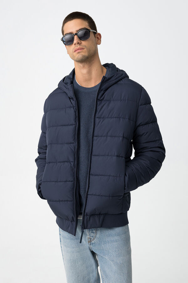 Tiffosi Chaqueta Acolchada Resistente al Viento azul