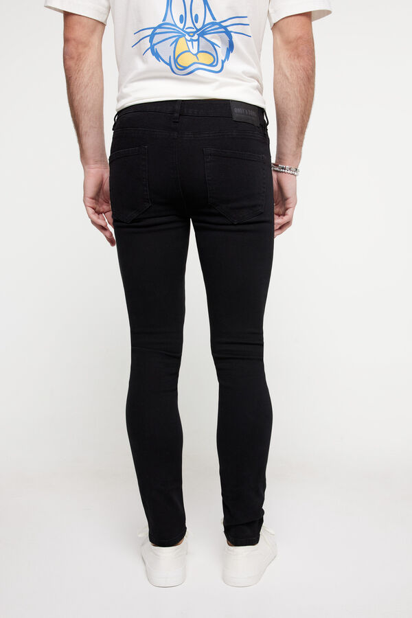 Springfield Jeans skinny rectos negro