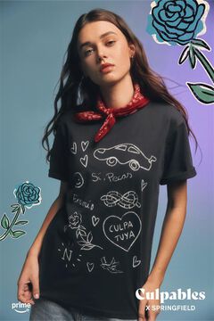 Springfield Camiseta gr&aacute;fica gris