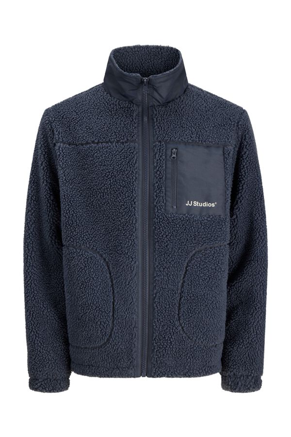 Jack & Jones Fleecejacke aus Polyester Grau