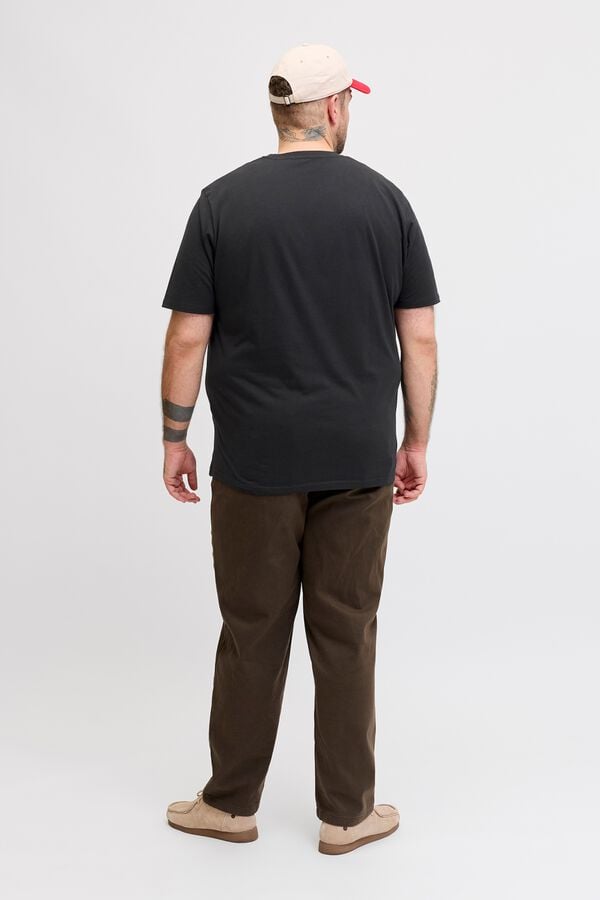 Jack & Jones PLUS T-shirt de manga curta com logo preto