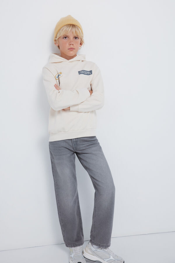 Springfield Kids Sweatshirt infantil com capuz estampado