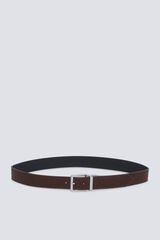 Springfield Reversible faux leather belt nude