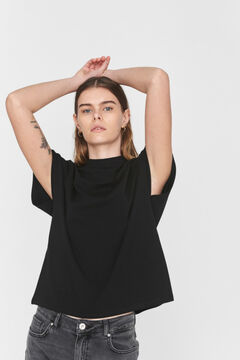 Springfield Essential t-shirt with cutaway sleeves black
