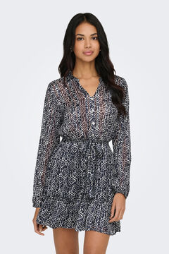Only Vestido curto com l&uacute;rex