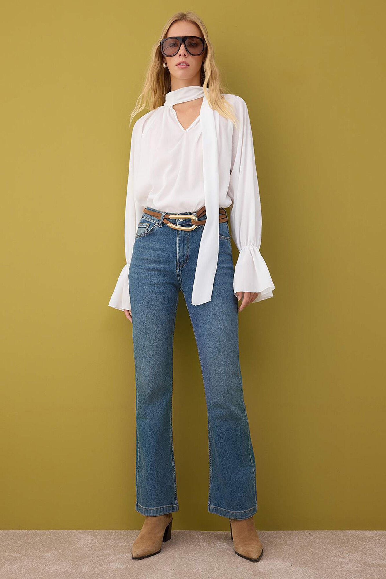 Trendyol Vaqueros acampanados