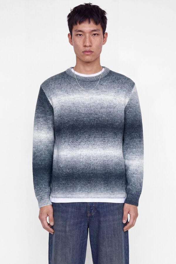 Jack & Jones Relaxed Rundhals-Pullover Blau