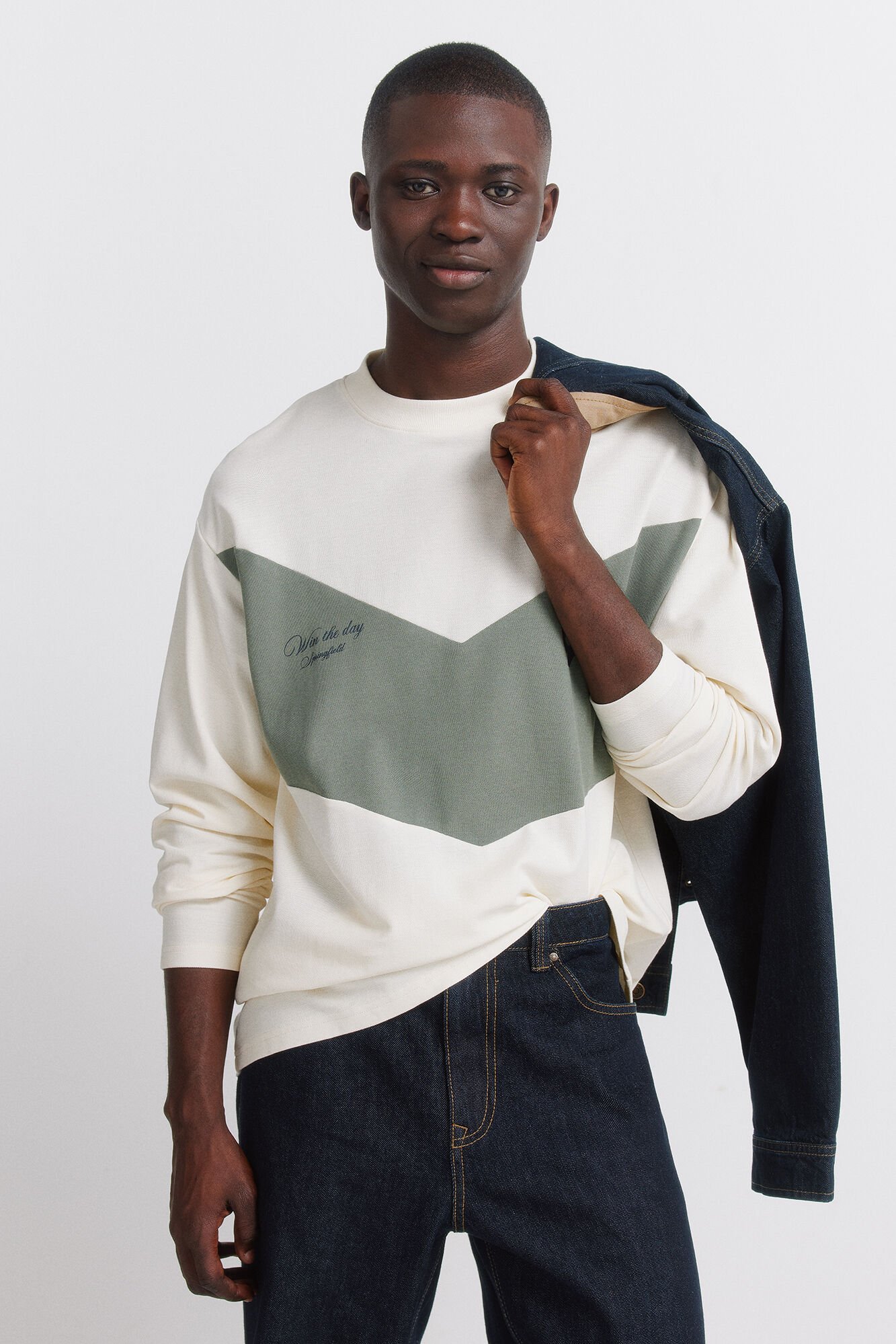 Springfield Piqu&eacute; long sleeve T-shirt