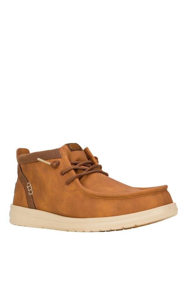 Hey Dude Faux leather ankle boot red
