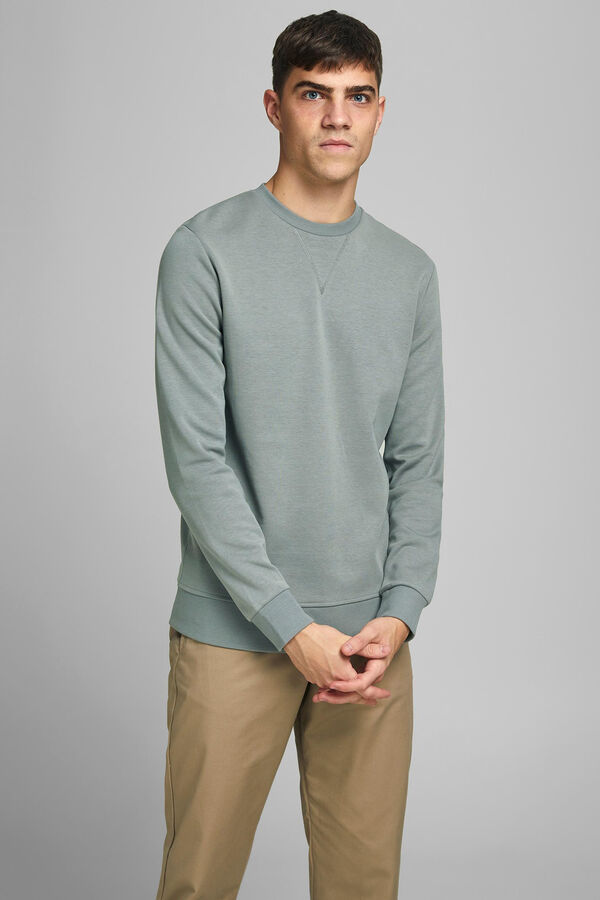 Springfield Plain cotton sweatshirt gris