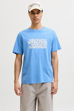 Jack & Jones T-shirt com estampado na frente azul