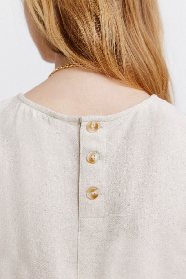 Springfield Sleeveless blouse nude