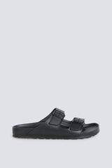 Springfield Rubber buckle sandal black