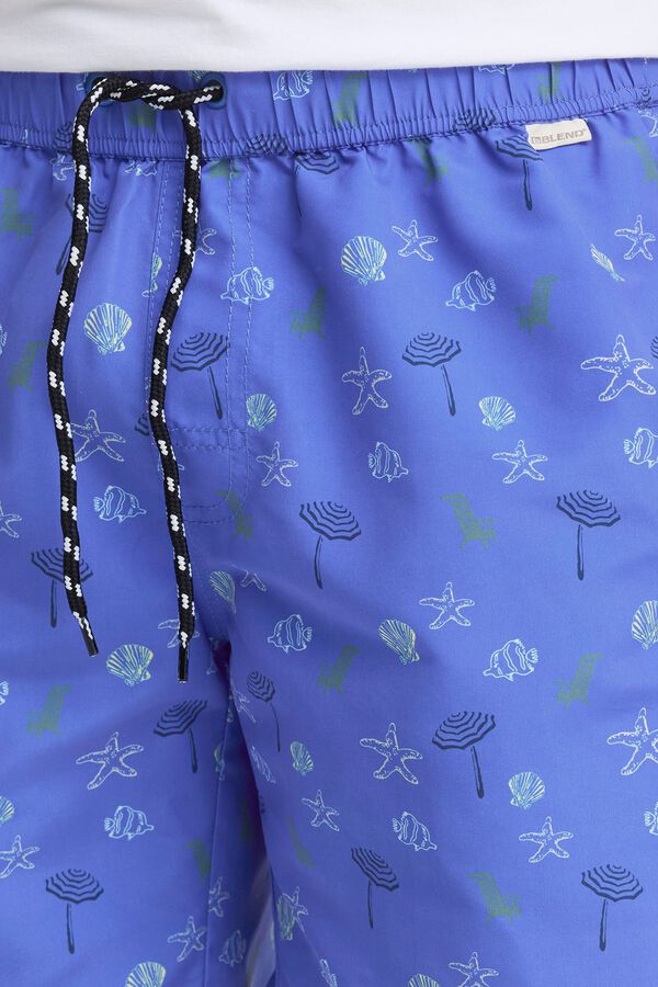 Blend Traje de ba&ntilde;o estampado azul