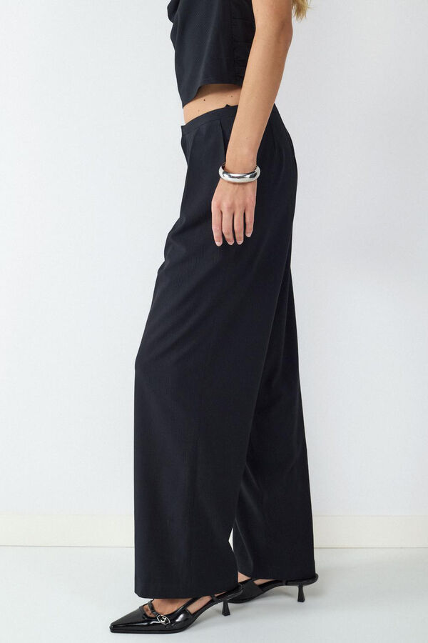 Balmohk Pantal&oacute;n traje raya diplom&aacute;tica negro