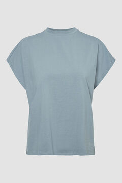 Springfield Camiseta básica manga sisa gris medio