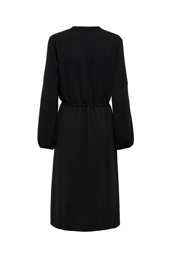 JDY Long-sleeve midi dress black