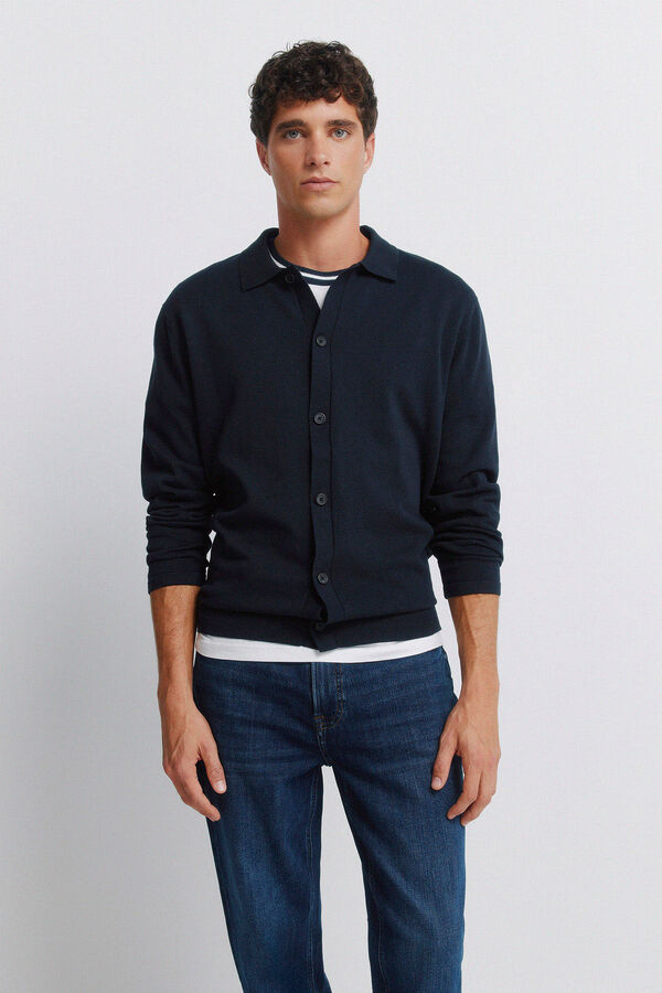 Springfield Dark wash slim fit jeans blue