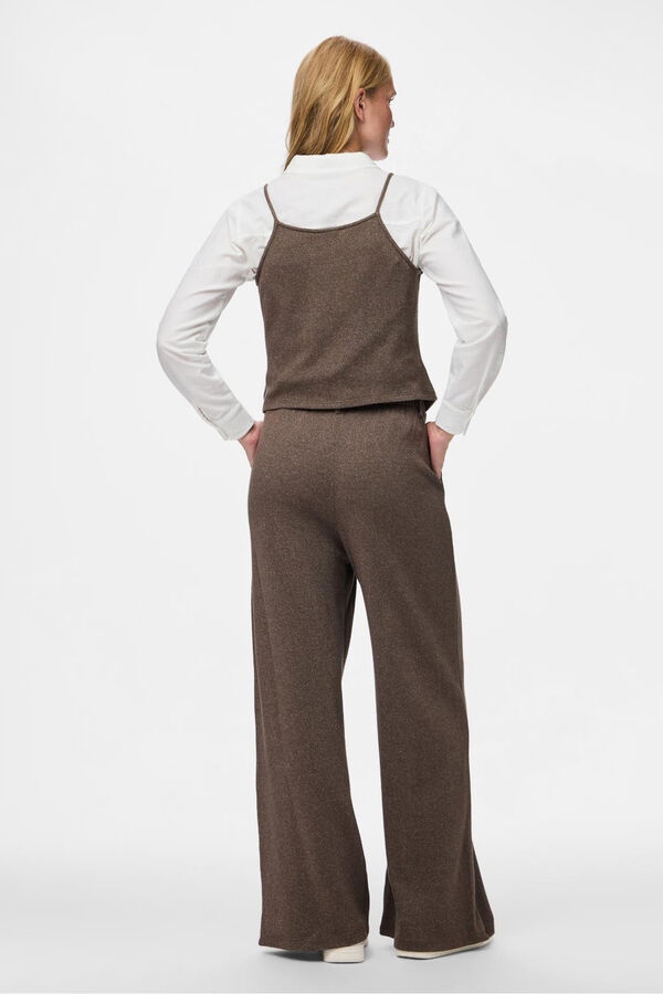 Pieces Wide pleated trousers Siva