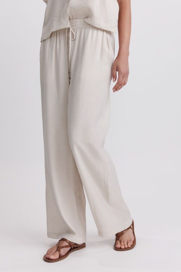 Springfield Fluid drawstring trousers brown