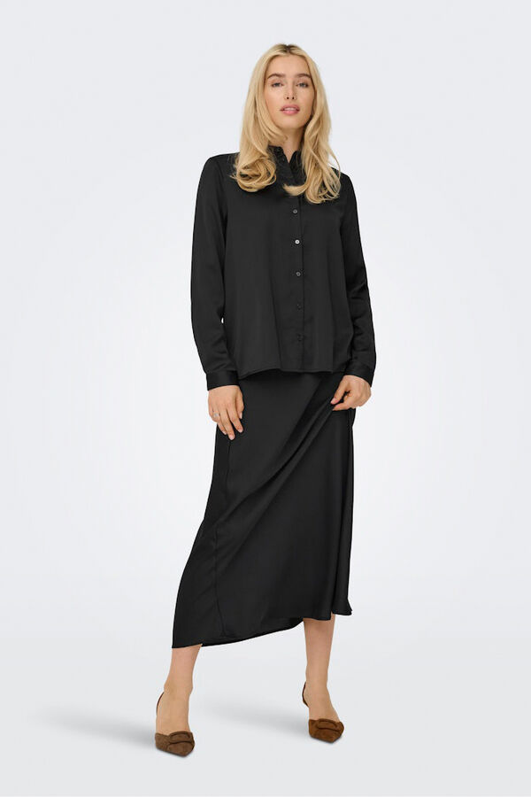 Only Satin shirt Crna