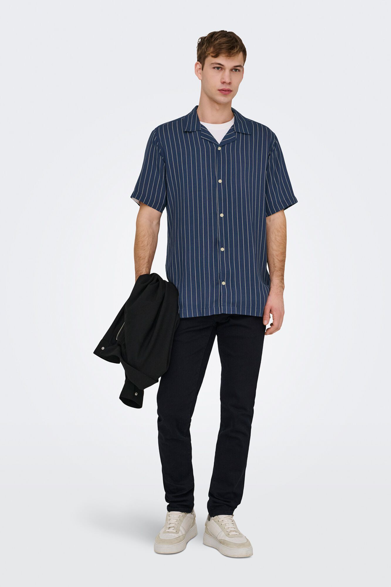 Only & Sons Camisa manga corta a rayas