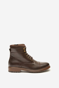 Springfield Work boot with collar brown