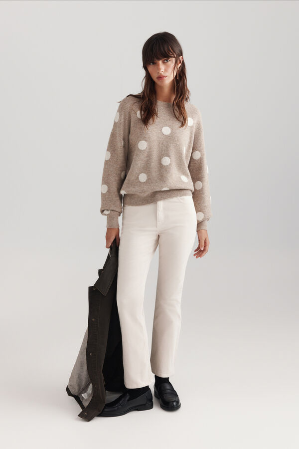 Springfield Polka-dots jumper nude