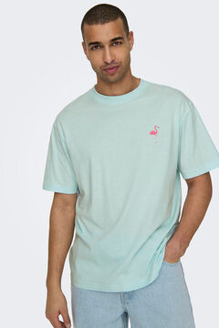 Springfield Camiseta manga corta azul indigo