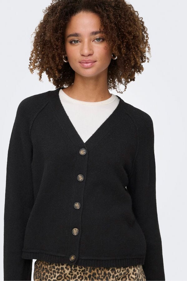 Only Buttons cardigan black