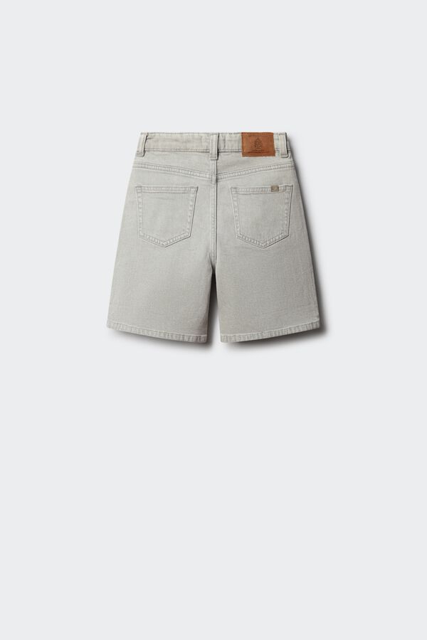 Springfield Kids Bermuda straight denim ni&ntilde;o gris