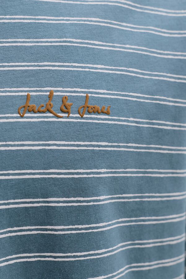Jack & Jones Striped relaxed fit T-shirt blue