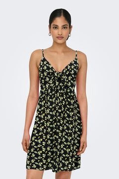 Only Vestido corto tirantes negro