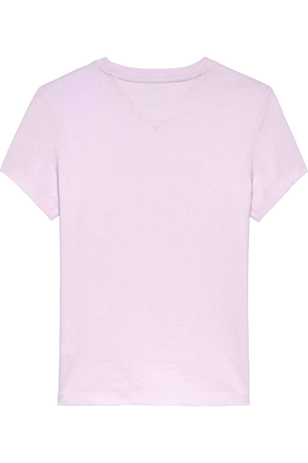 Tommy Jeans Camiseta slim manga corta rosa