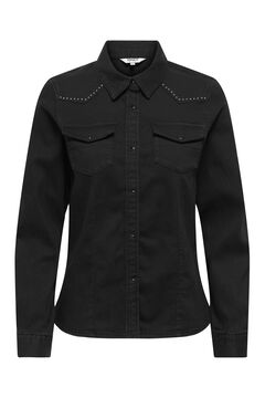 Only Camisa jeans cravejada