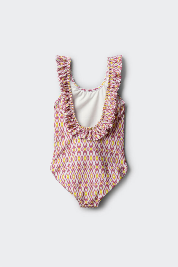 Springfield Kids Ikat girl's swimwear beige