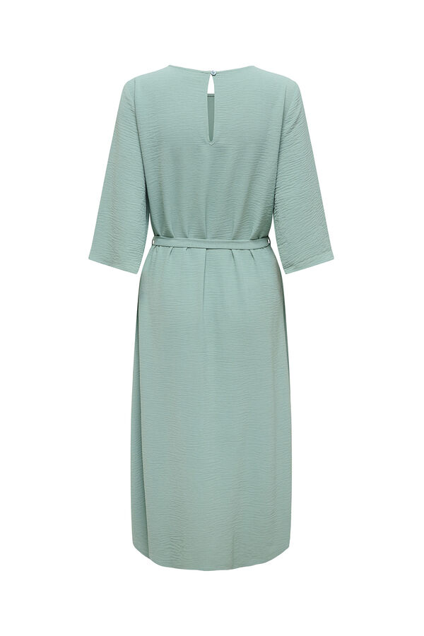 JDY Vestido midi manga 3/4 gris