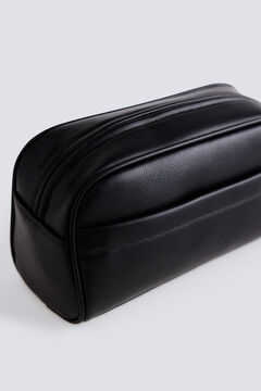 Springfield Black faux leather casual vanity case