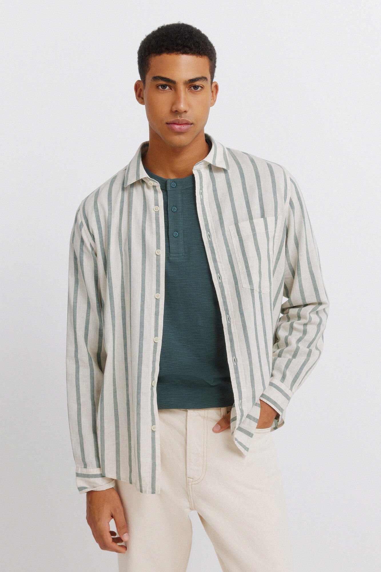 Springfield Striped linen shirt