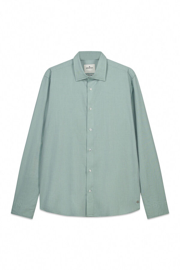 Springfield Dress shirt with easy-care structure green