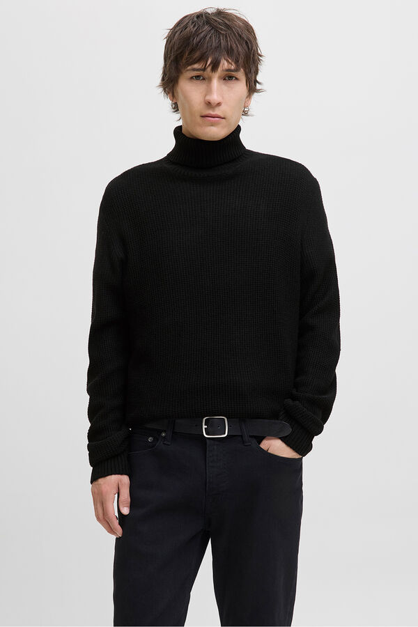 Jack & Jones Jersey cuello vuelto negro