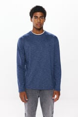 Springfield Double striped long sleeve -shirt blue