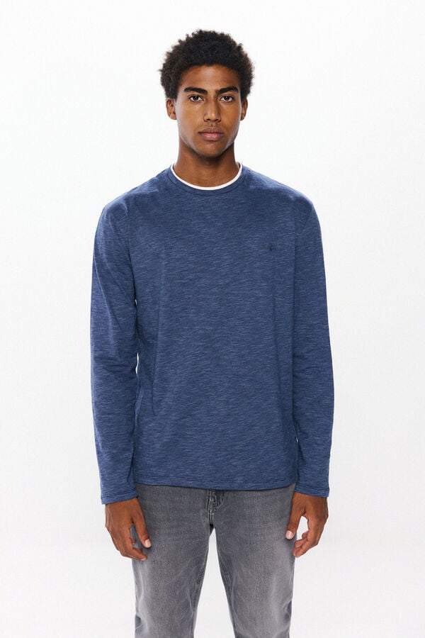 Springfield Double striped long sleeve -shirt blue