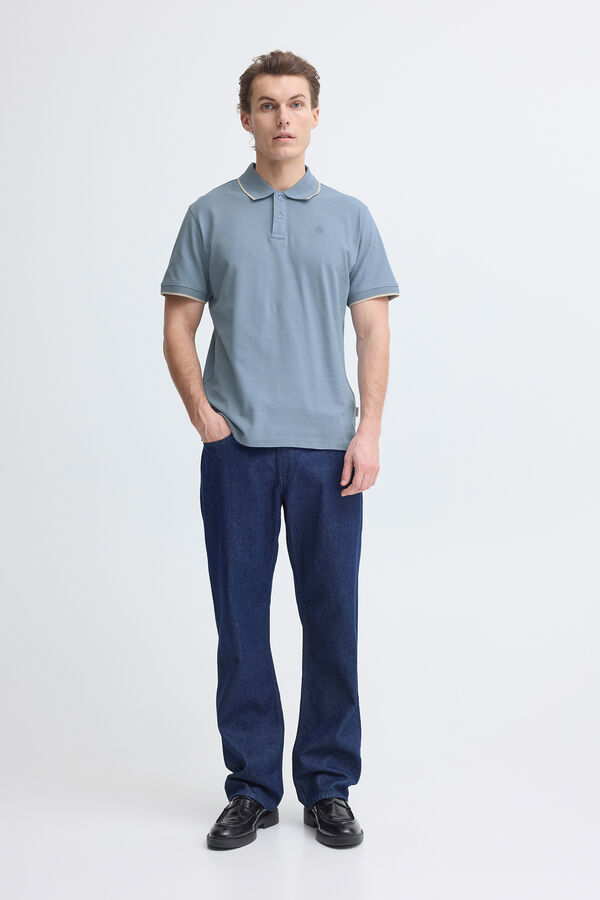 Blend Piqu&eacute; Polo Shirt blue