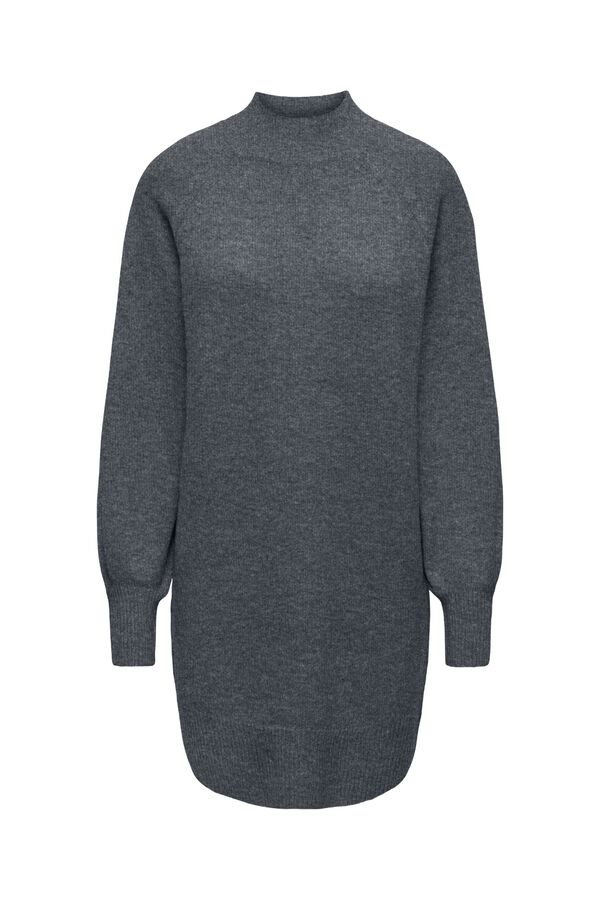 Only Midi-Strickkleid Grau