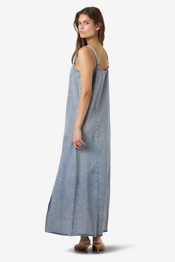 Noisy May Vestido largo vaquero de tirantes azul