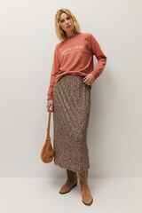 Systemaction Falda estampada con goma estampado