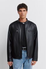 Springfield Blouson effet cuir noir