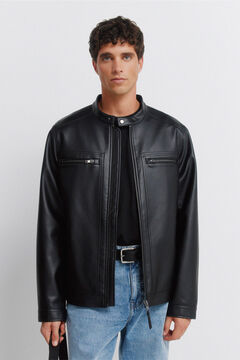 Springfield Faux leather jacket